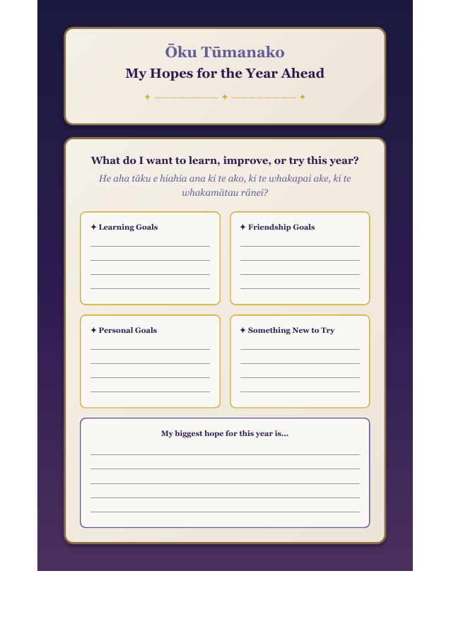 Matariki booklet page 7